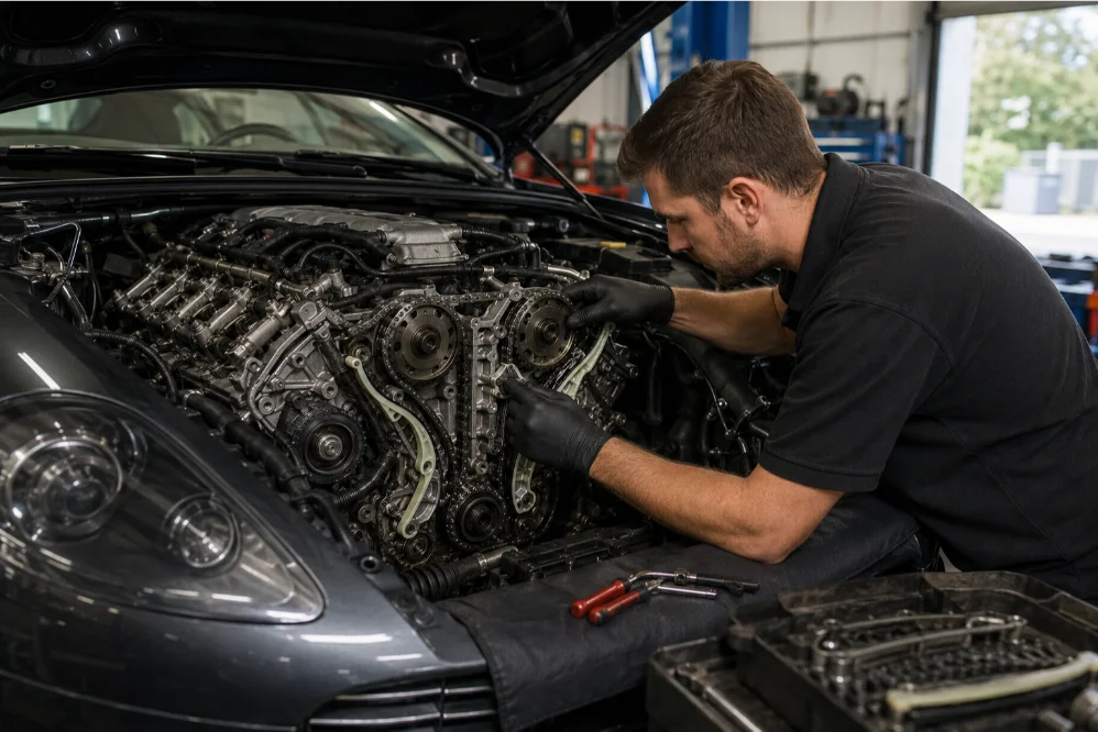 Aston Martin Petrol Engine Timing System Inspection Oxfrod