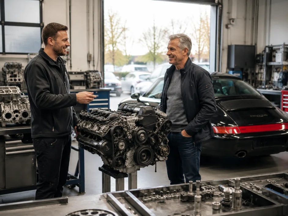 Remanufactured Engine Consultation Porsche UK workshop