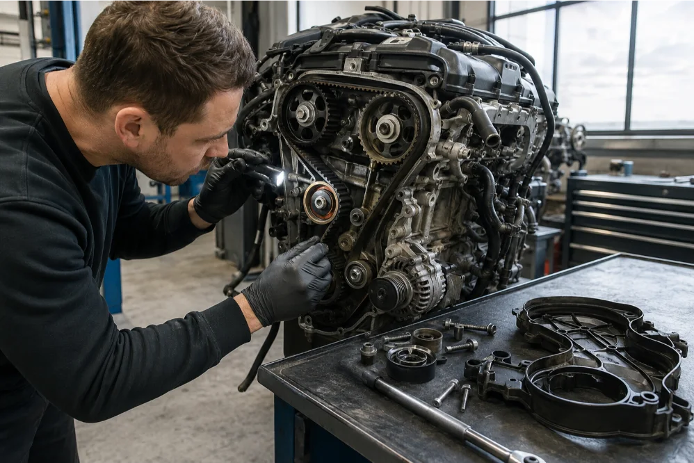 Audi Engine Timing Belt Inspection in England