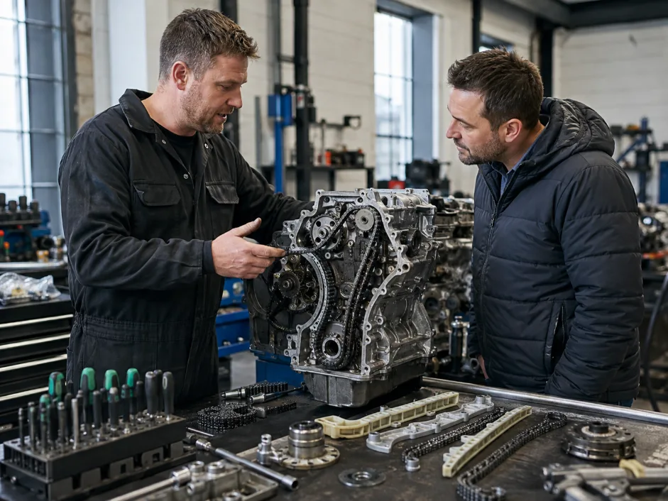 Timing Chair Repair Consultation by Engine Specialist from UK