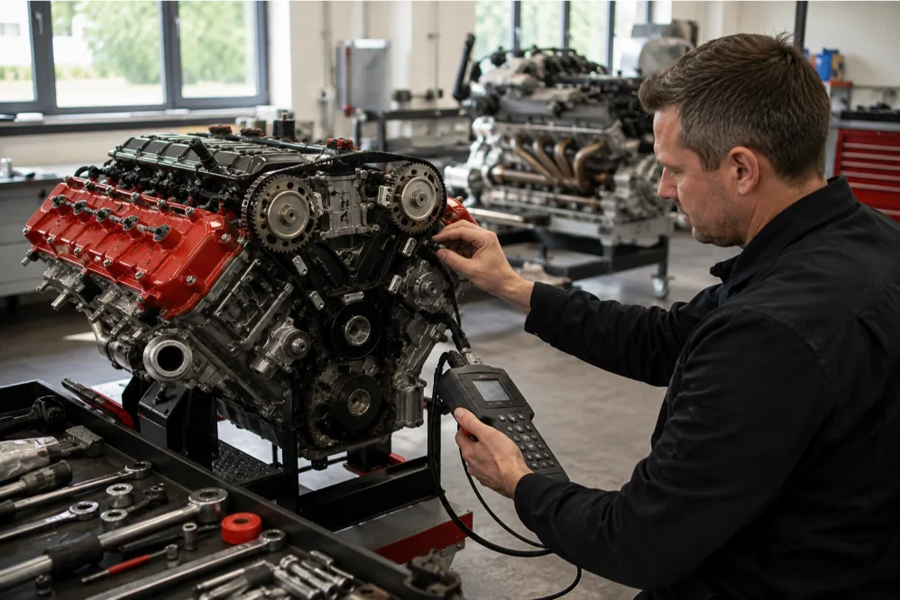 Timing Verification Testing of Ferrari Engine