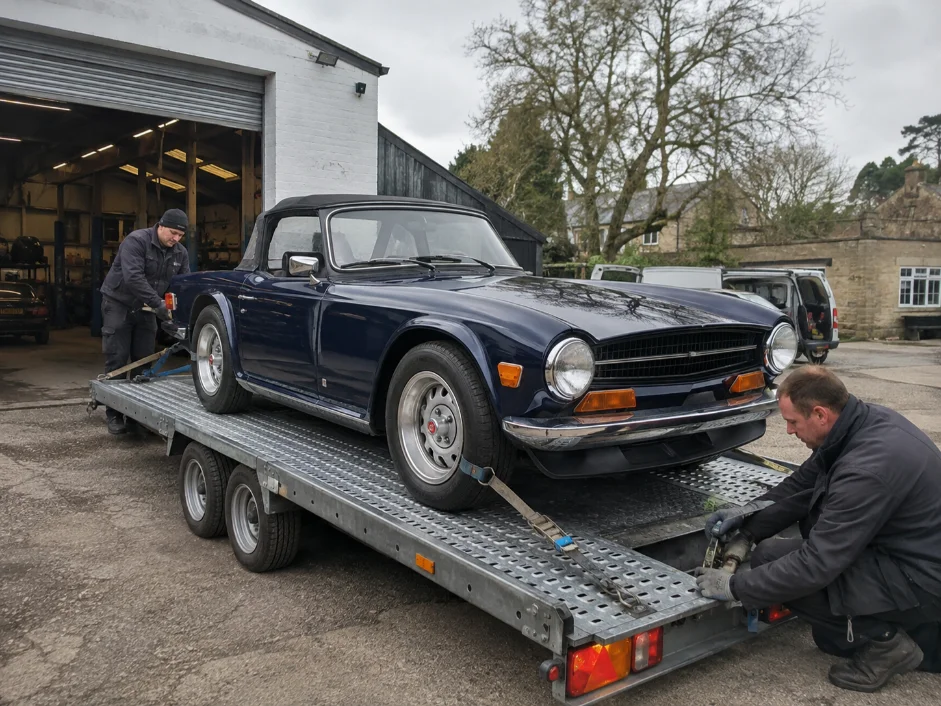 Triumph TR6 Classic Car Engine Collection and Transport in UK