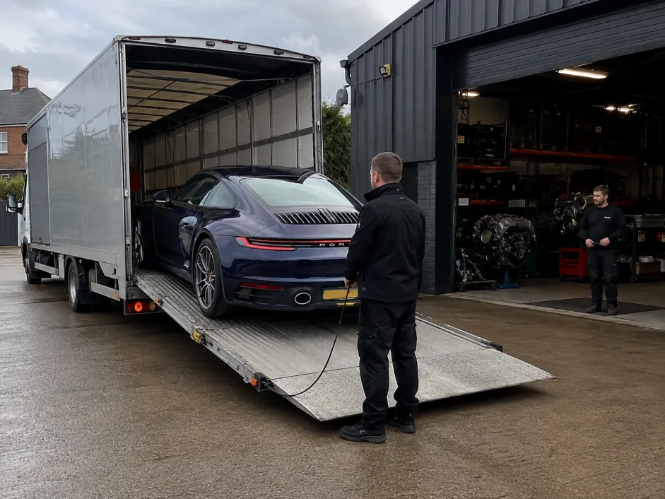 Luxury Car engine Vehicle Collection and transport UK